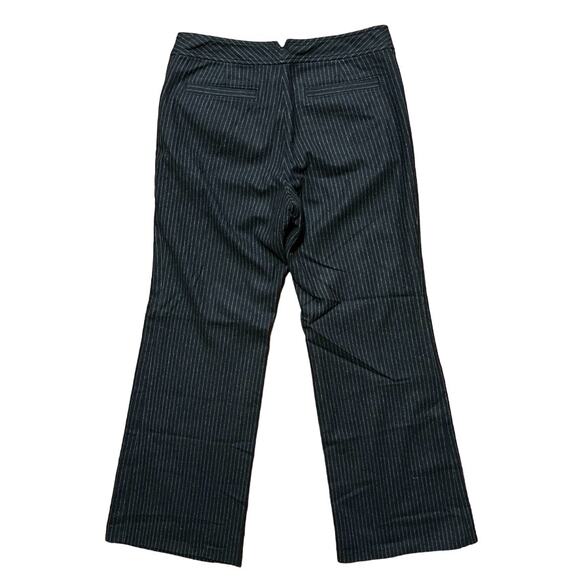 VTG BANANA REPUBLIC Harrison Wide Leg Bootcut Pinstriped Wool Pants SZ 8P - Picture 5 of 9